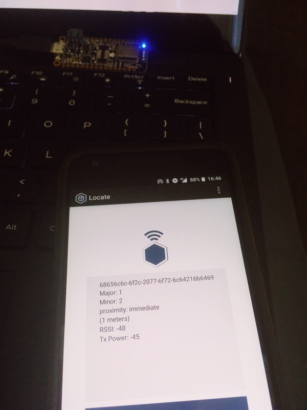 The nRF52 Feather with a locator app