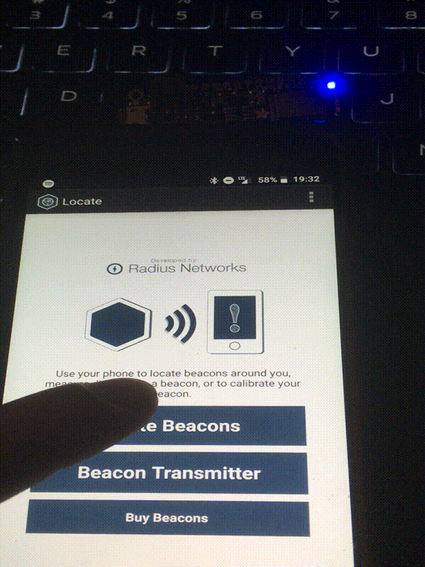 Locating beacons.